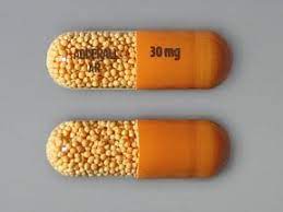 Closeup Image of Adderall XR 10 mg tablet