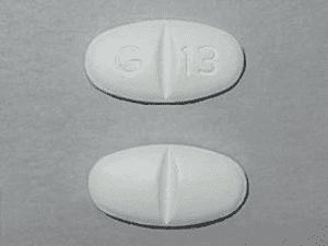 Closeup Image of Gabapentin 800mg tablet
