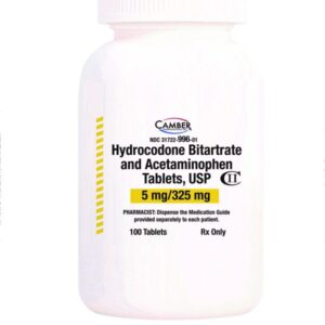 Closeup Image of Hydrocodone 5/325 mg tablet