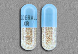 Closeup Image of Adderall XR 15 mg tablet