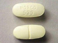Closeup Image of Norco 10-325 mg tablet