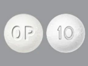 Closeup Image of Oxycontin 10mg tablet