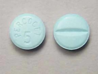 Closeup Image of Percocet 5-325mg tablet