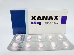 Closeup Image of Xanax 0.5 mg tablet